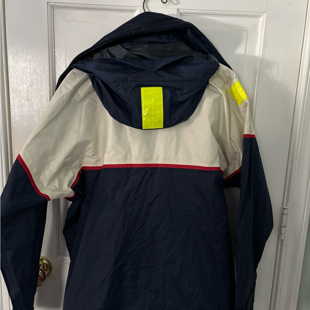 Navy and White Pro Rainer Jacket - Picture 2 of 3